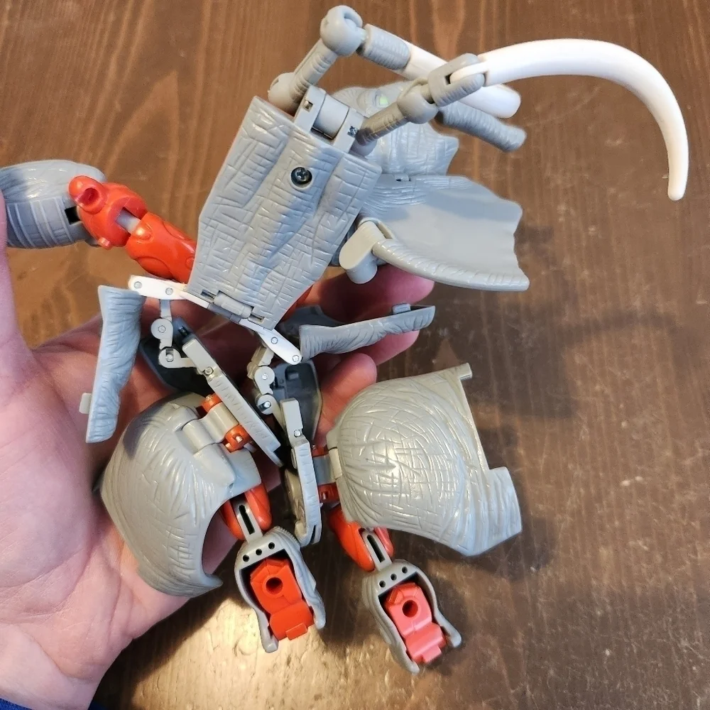 Vtg 1996 Transformers Beast Wars Ironhide Santon Action Figure Hasbro